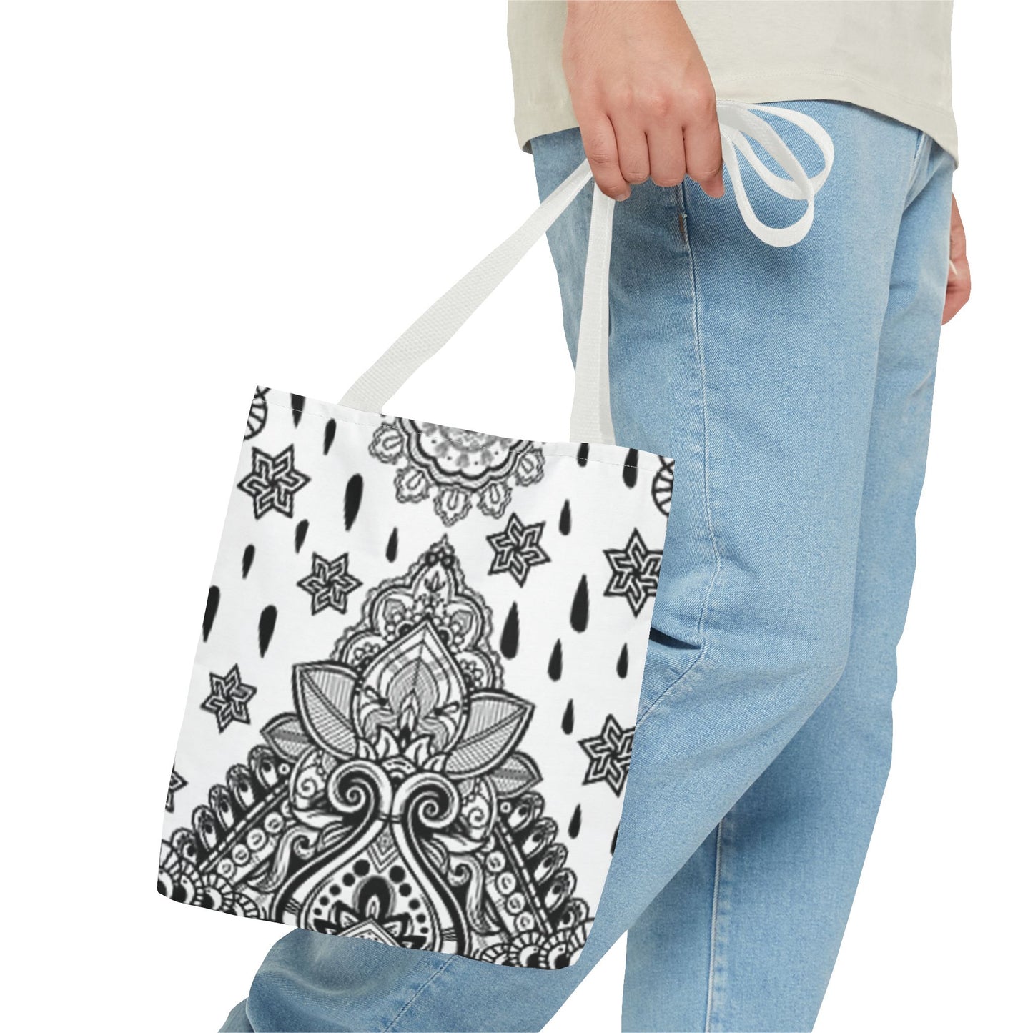 White And Black Multi Color BRAND NEW MODERN Tote Bag (AOP)