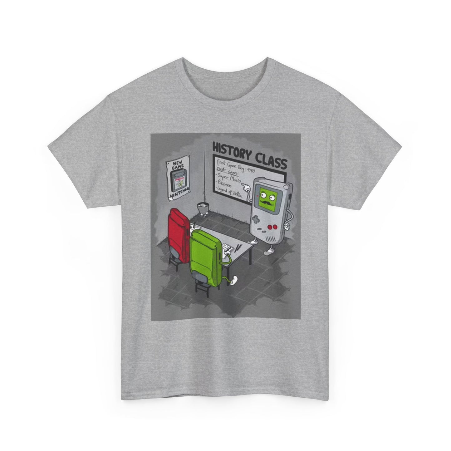 Vintage Game System Graphic T Shirt Funny Gamer Unisex Heavy Cotton Tee