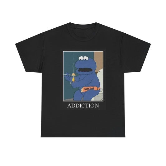 Cookie Dough Addiction Hilarious Graphic T Shirt NEW 90's Unisex Heavy Cotton