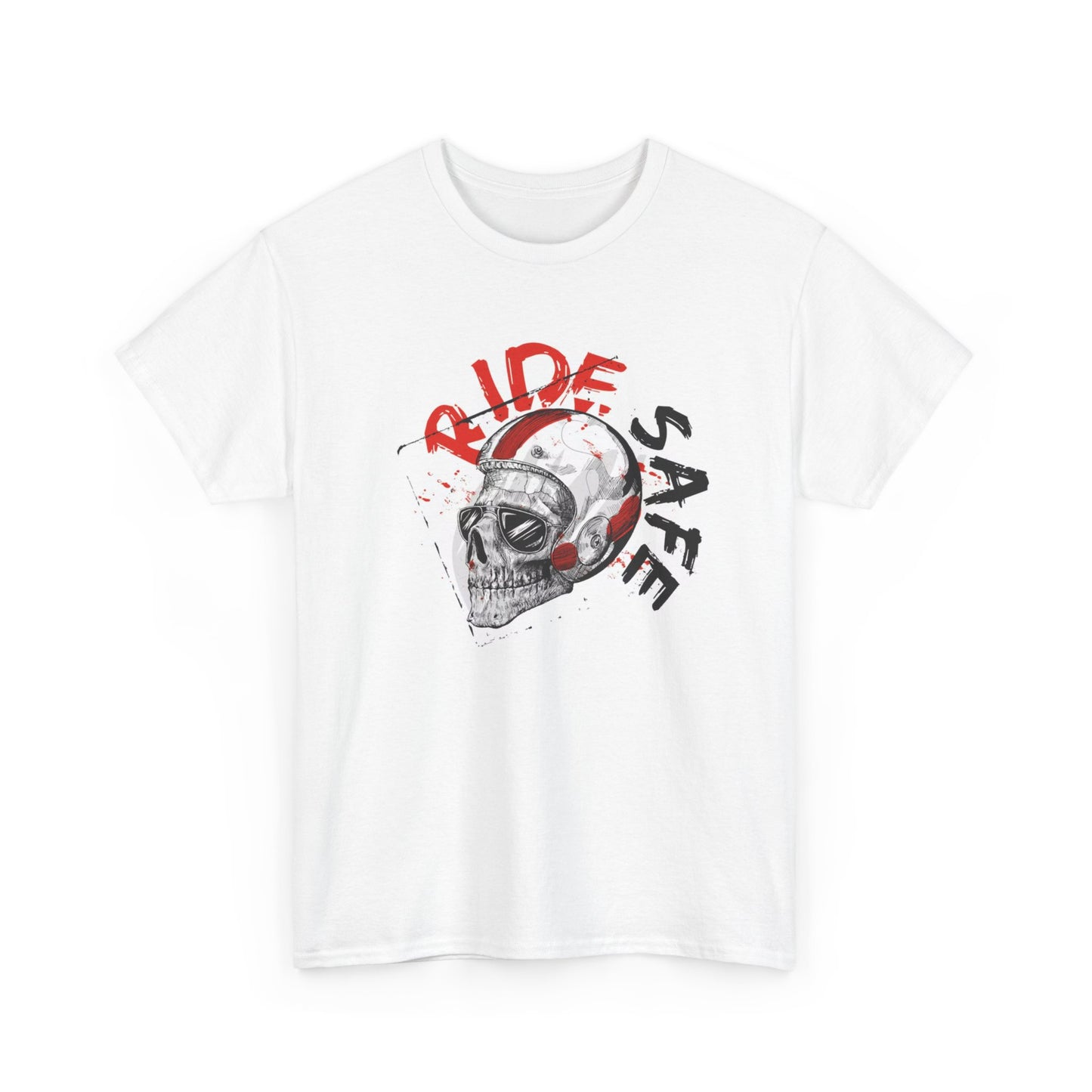 Ride Safe Graphic T Shirt Motorcycles Unisex Heavy Cotton Tee