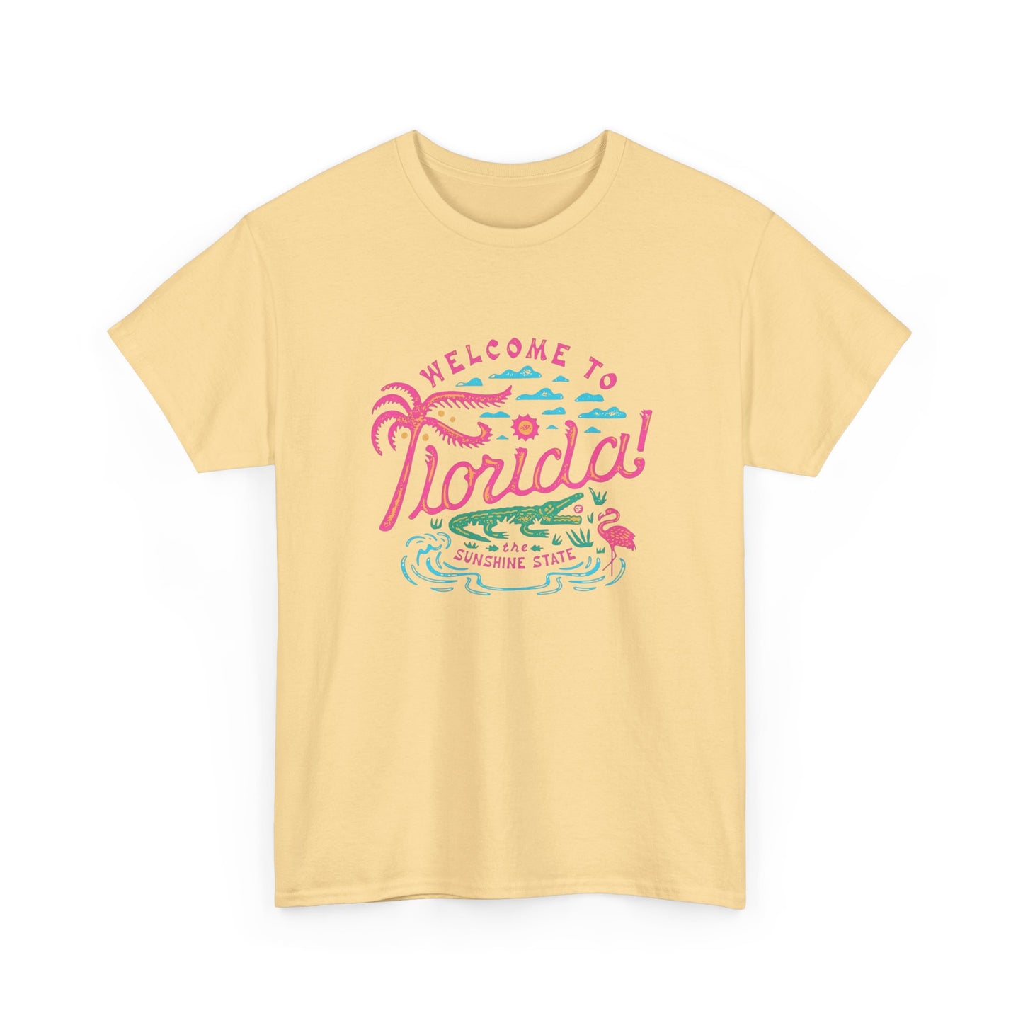 Welcome To Florida Graphic T Shirt ALL SIZES Tee Unisex Heavy Cotton