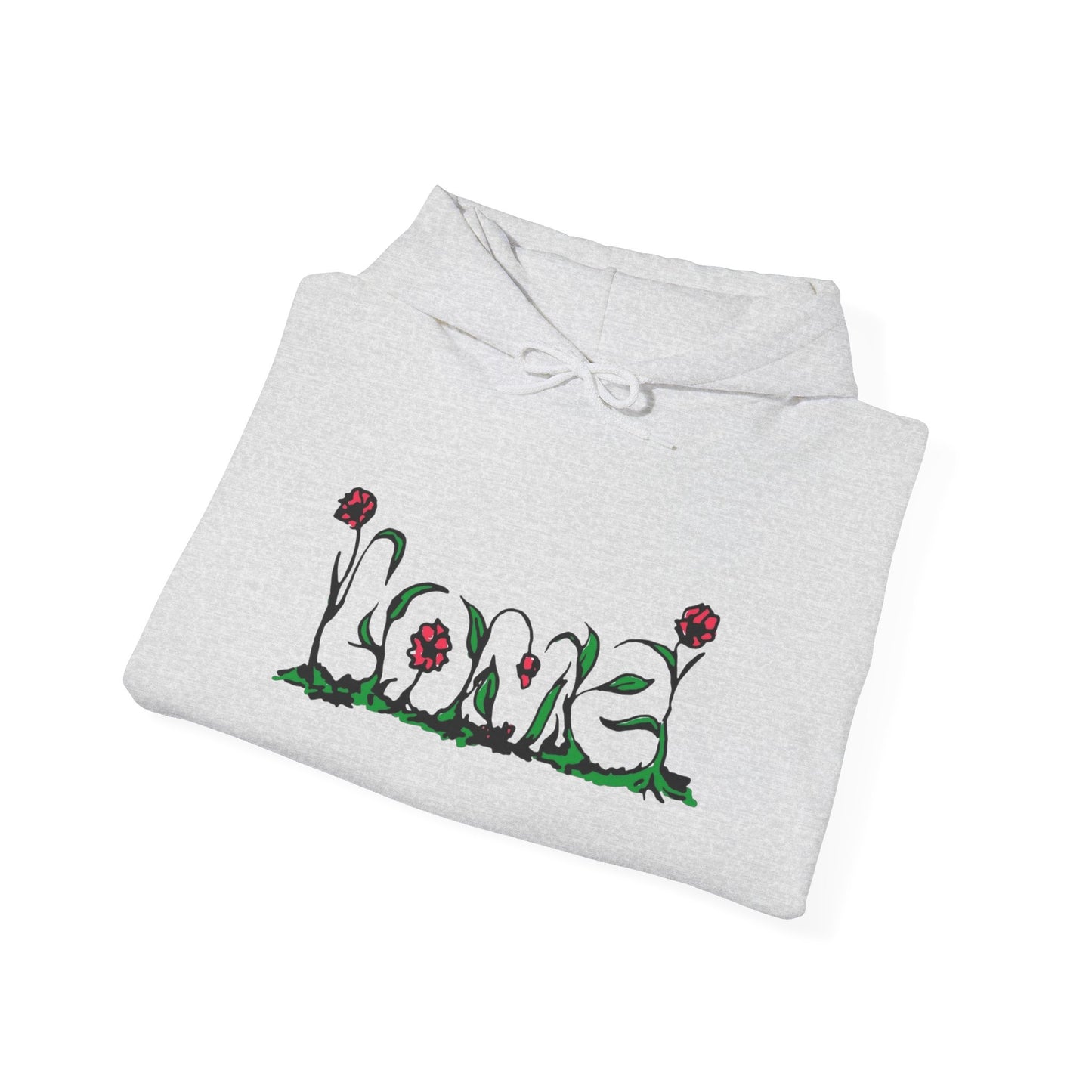 Love Roses Graphic Hoodie Unisex Heavy Blend™ Hooded Sweatshirt