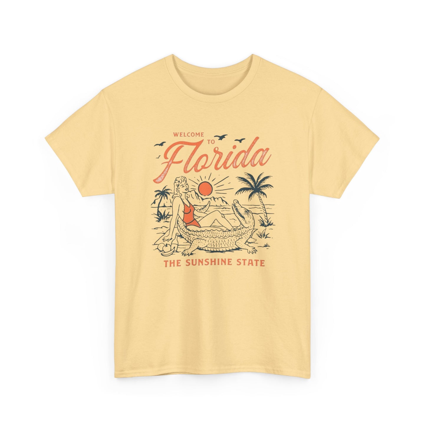 Welcome To Florida The Sunshine State Graphic T Shirt Unisex Adults NEW