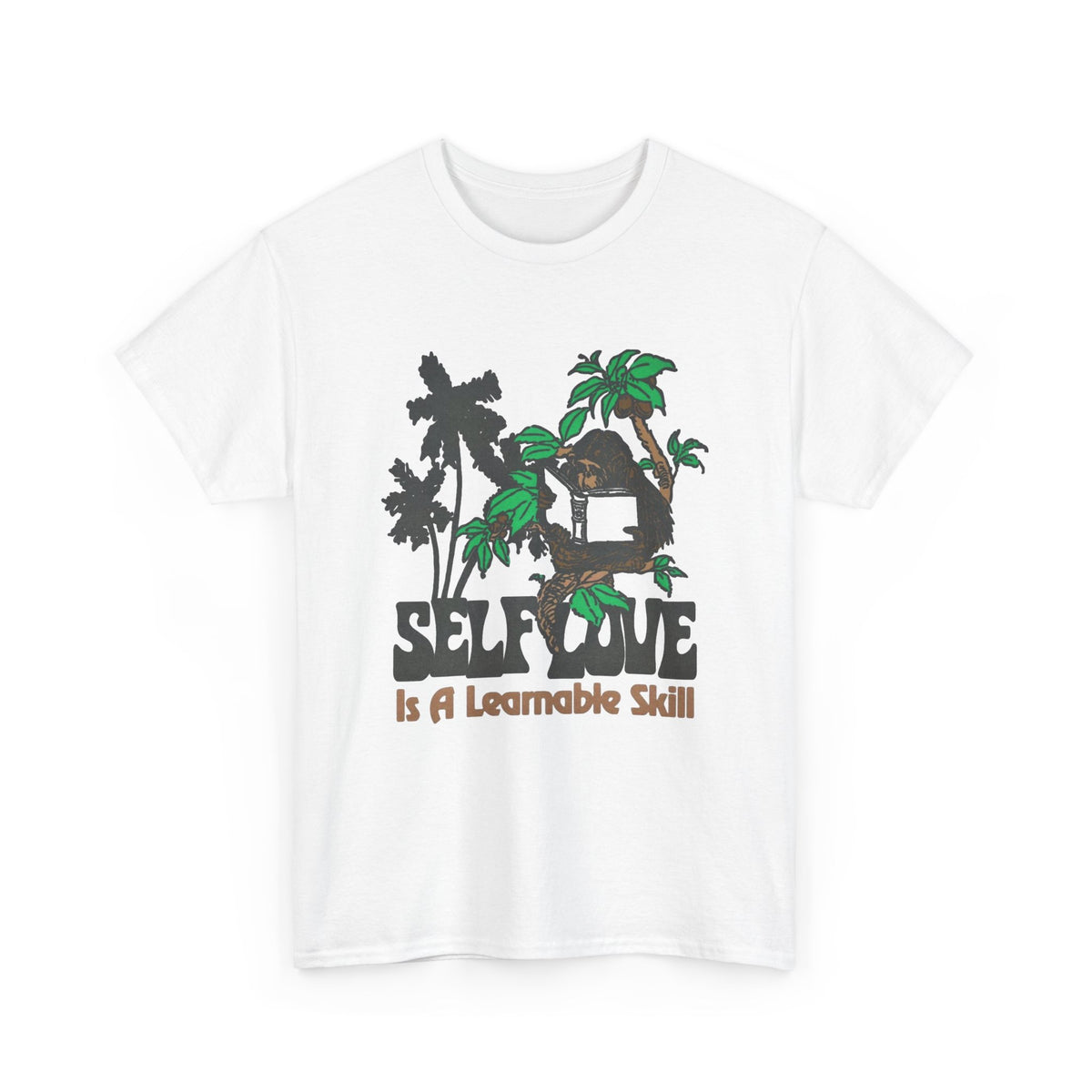 Self love Retro Graphic T-Shirt Men's Women's Classic Fit Heavy Cotton Tee
