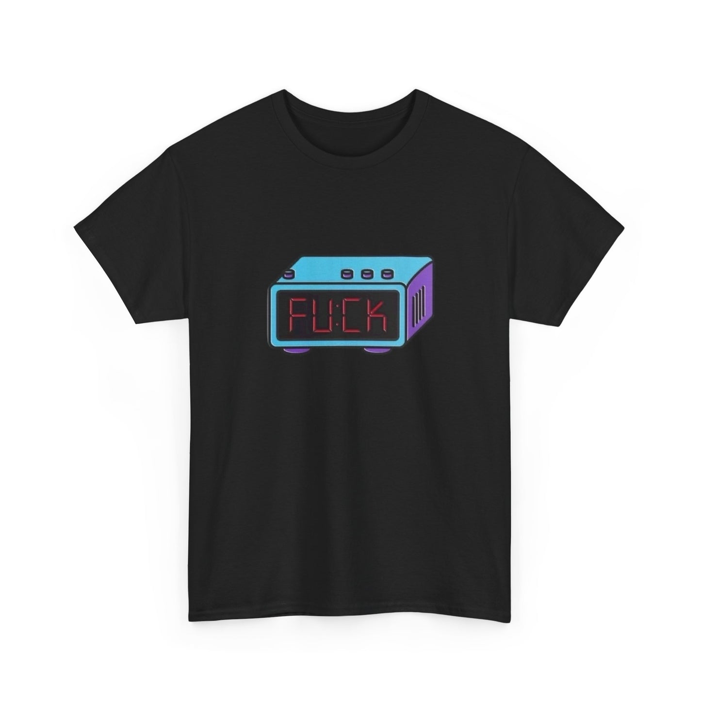 Funny Alarm Clock Wake Up Graphic T Shirt Unisex Heavy Cotton Tee Gift New