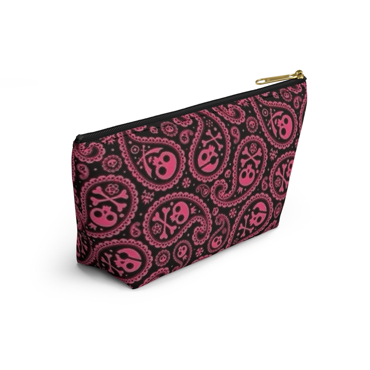 Morrocan All Over Print Travel Bag Multi Color Skulls Accessory Pouch w T-bottom