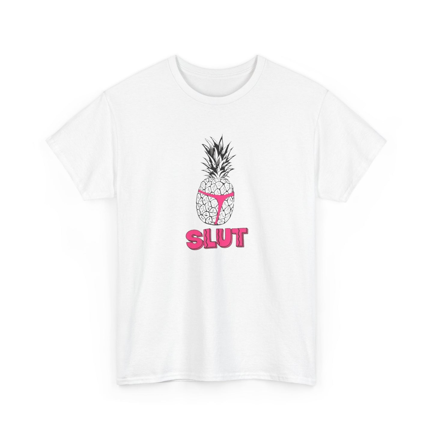 Pineapple Slut Beach T Shirt Graphic Unisex Heavy Cotton Tee NEW GIFT