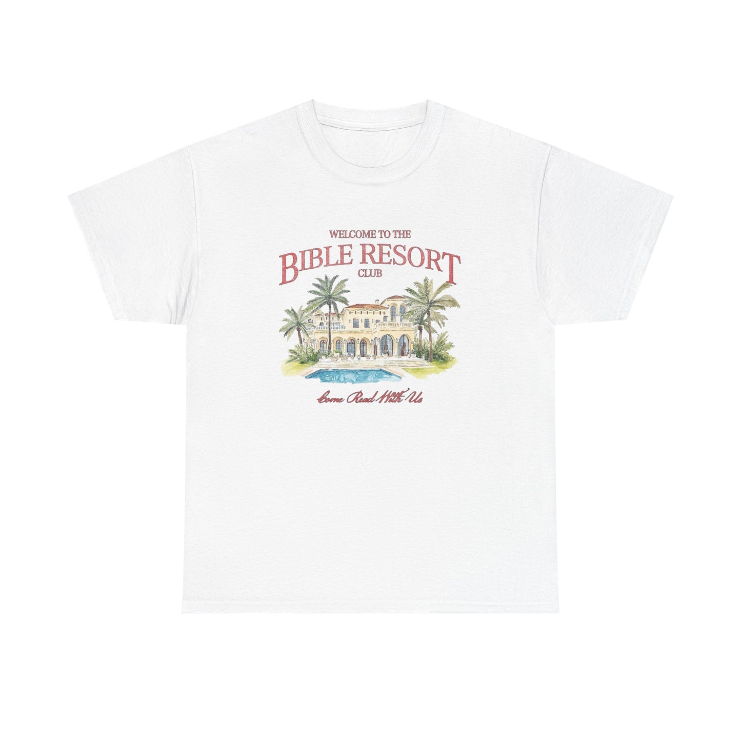 Bible Resort Club Graphic T Shirt Unisex Heavy Cotton Tee