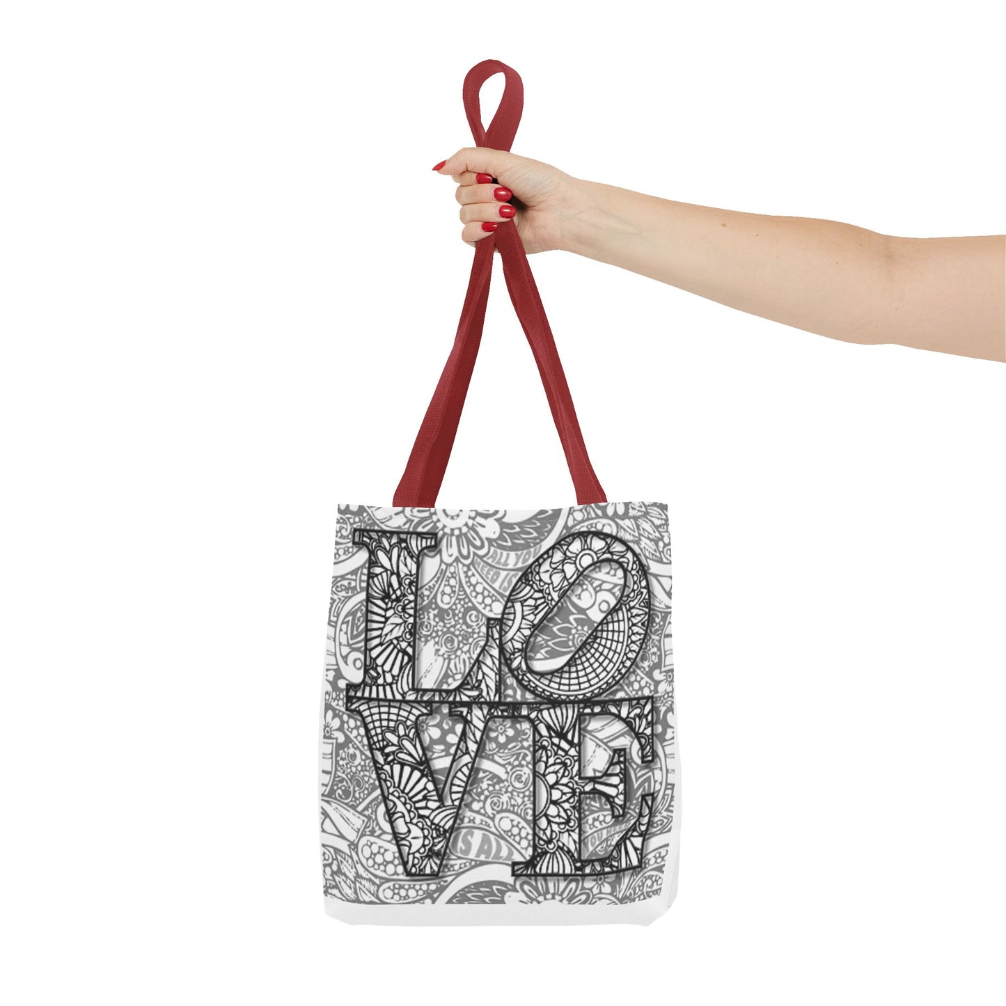 LOVE Multi Color BRAND NEW MODERN Tote Bag (AOP)