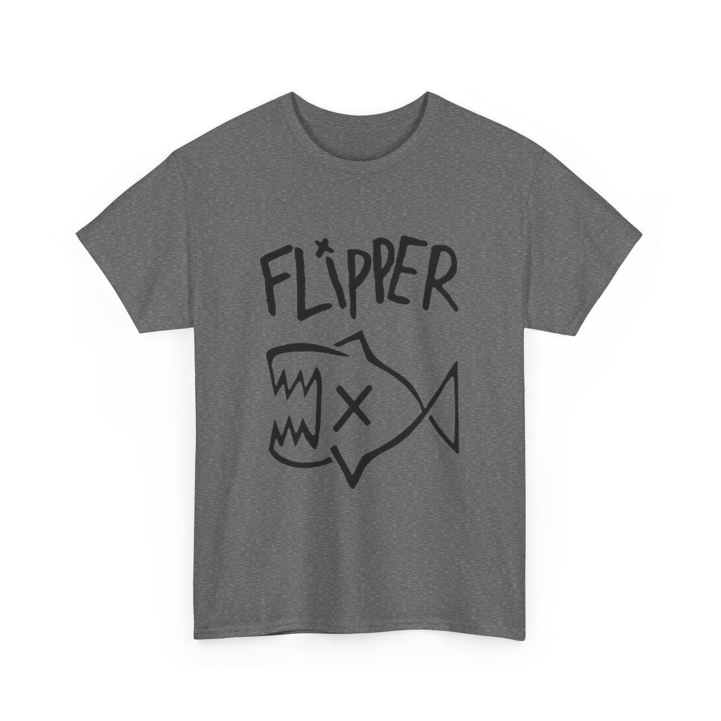 Flipper Graphic T Shirt Unisex Heavy Cotton Tee