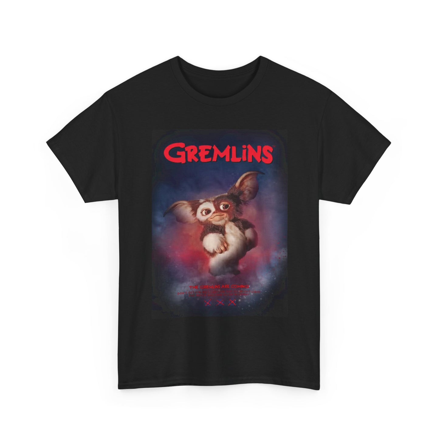 Gremlins Tshirt Christmas Movie Retro Poster Vintage Unisex Heavy Cotton Tee hh