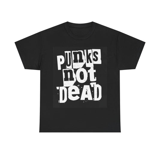 Punks Not Dead Tshirt Vintage Punk Rock Graphic Unisex Heavy Cotton Tee