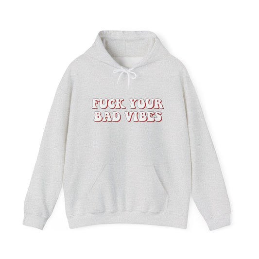 No Bad Vibes Graphic Hoodie Unisex Heavy Blend™ Hooded Sweatshirt