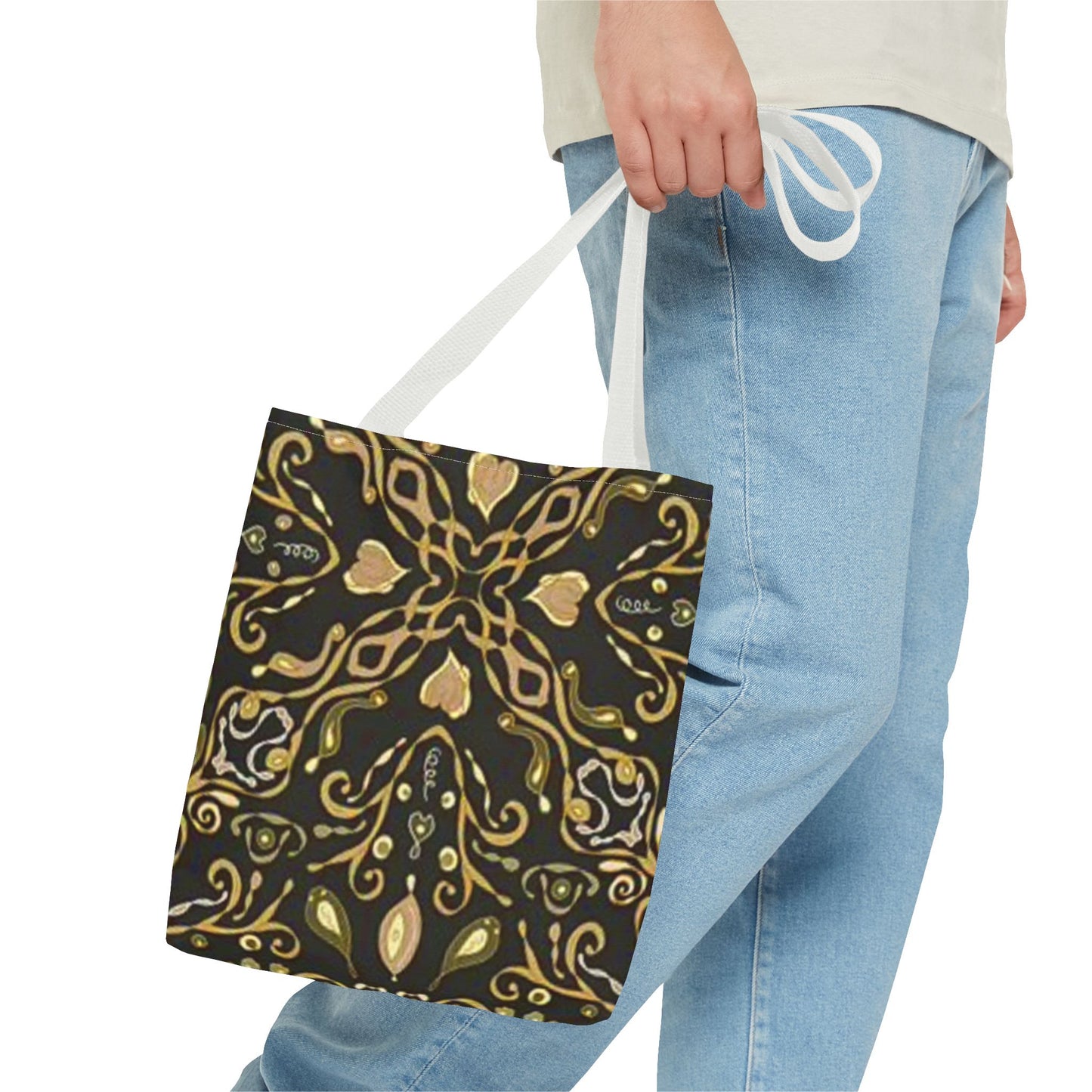 Gold Modern Design BRAND NEW Tote Bag (AOP)