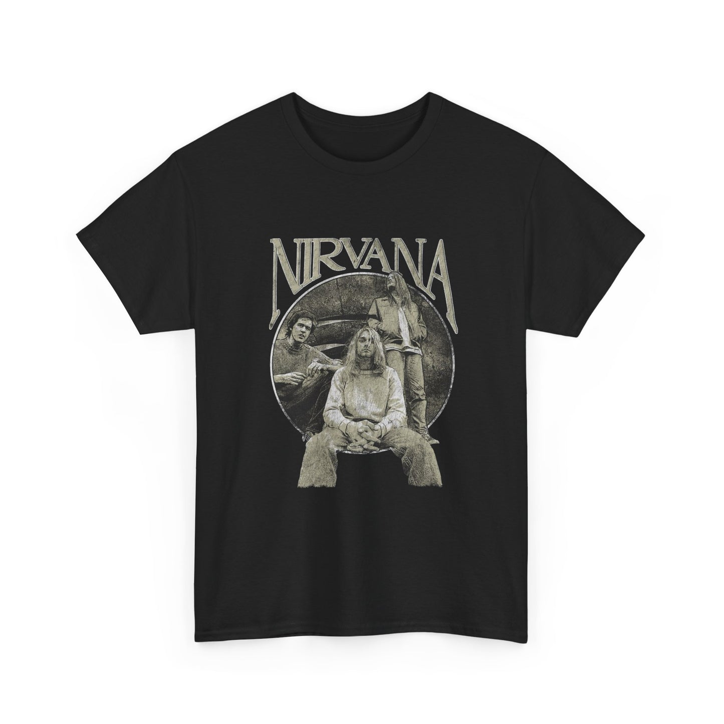 Nirvana Vintage Graphic T Shirt NEW ADULT Heavy Cotton Tee
