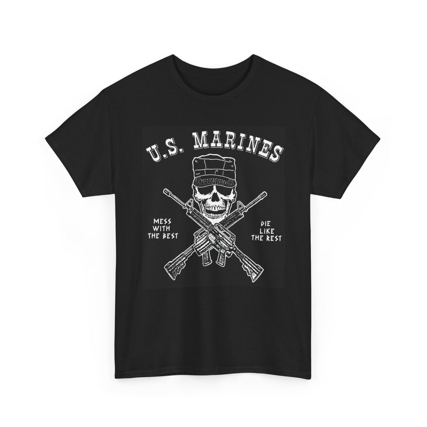 US Marines Graphic T Shirt Retro veterans Unisex Heavy Cotton Tee