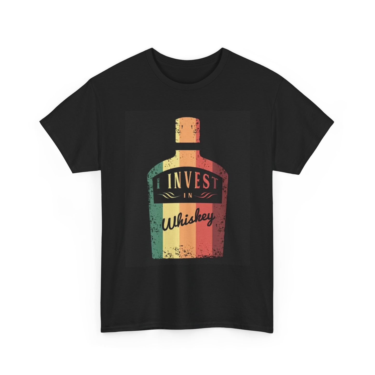 I Invest In Whiskey Graphic T Shirt Country Woods Unisex Heavy Cotton Tee