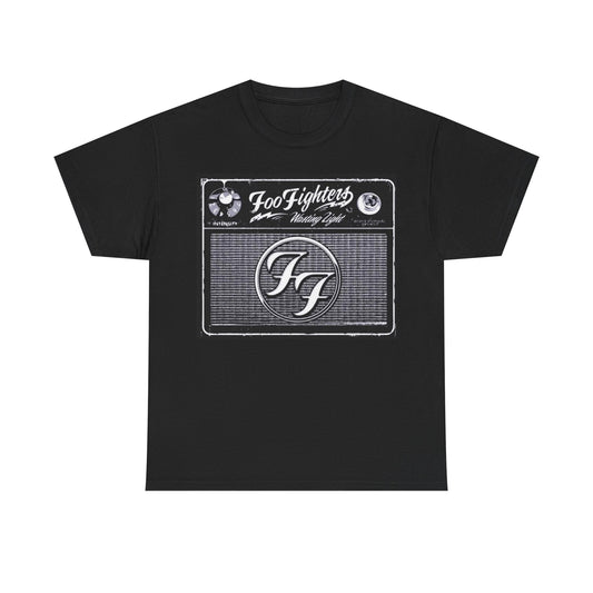 Foo fighters T-shirt vintage rock art concert tee nirvana tour Heavy Cotton
