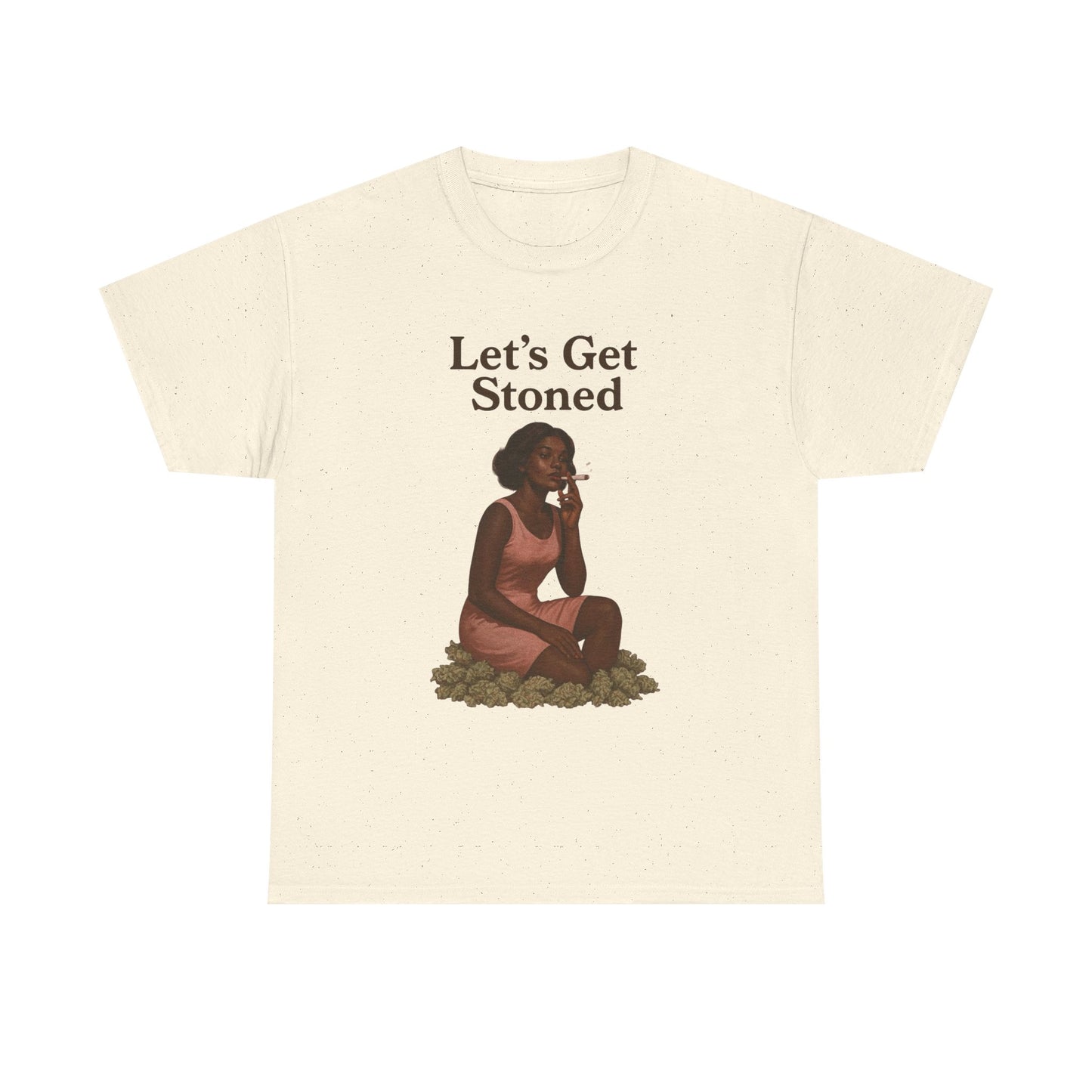 Let's Get Stoned Graphic T-Shirt Womens Comfy Cotton Tee NEW