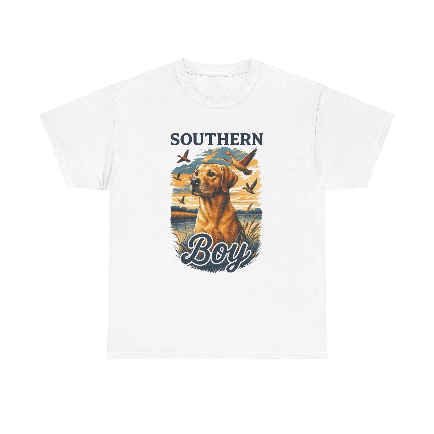 Southern Boy Hunting Graphic T Shirt Unisex Heavy Cotton Tee