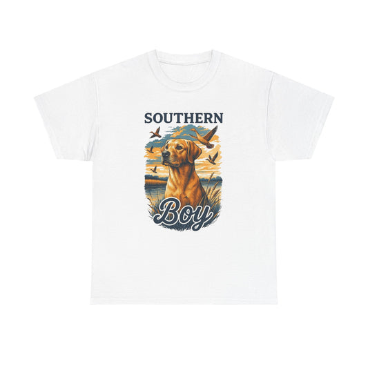 Southern Boy Hunting Graphic T Shirt Unisex Heavy Cotton Tee