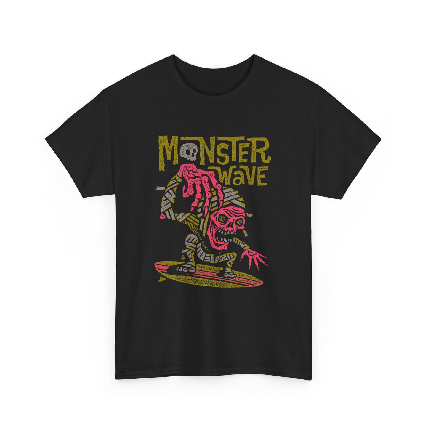 Monster Wave Graphic T Shirt NEW Unisex Heavy Cotton Tee