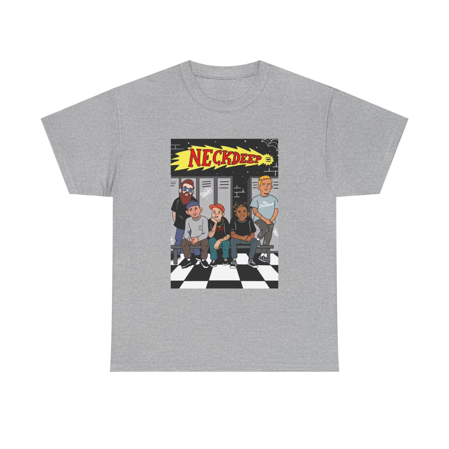 Neck Deep Tshirt Punk Rock UK retro Album art Unisex Heavy Cotton Tee