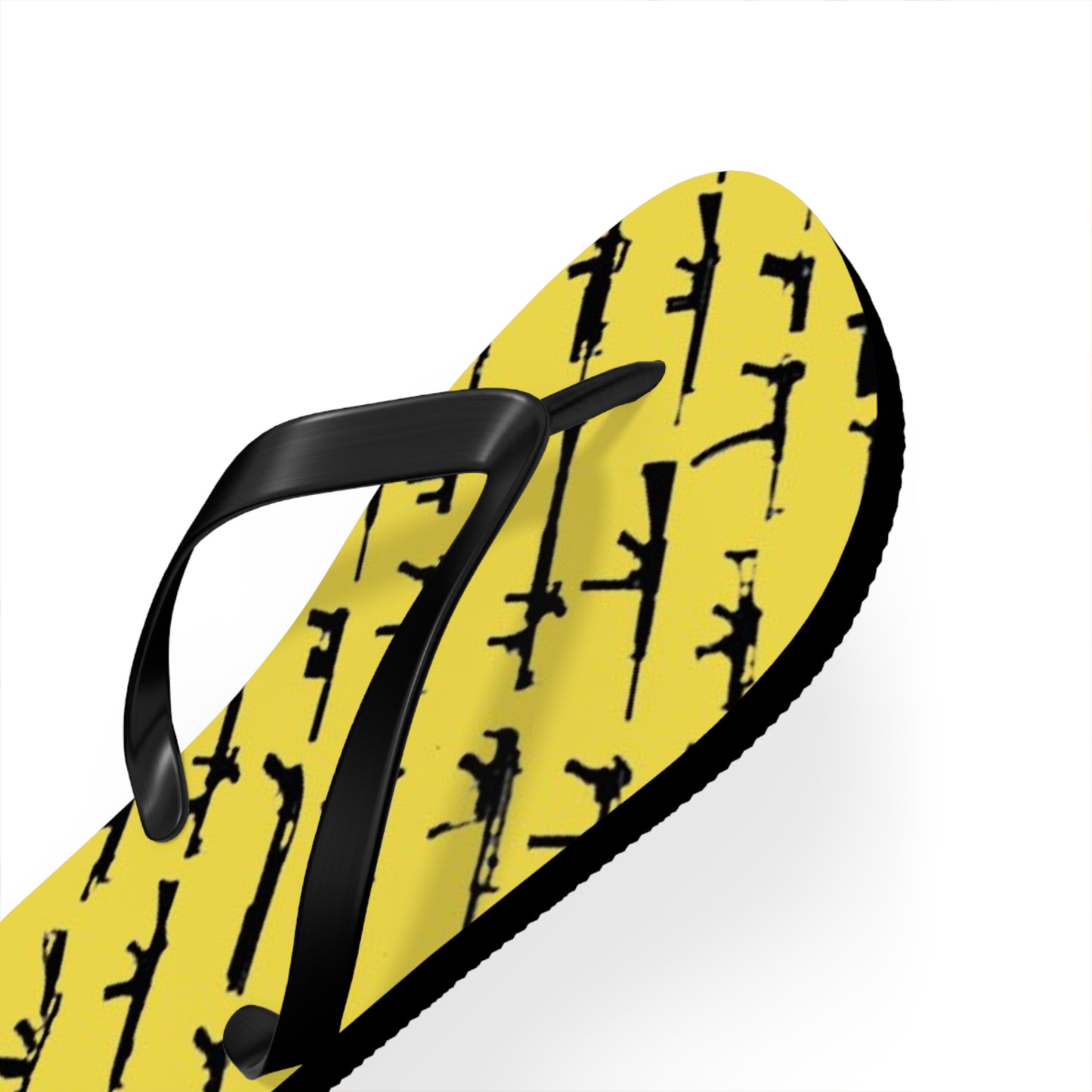 WAVES And SUN Co Sandals Yellow Guns - Flip Flops -Slides Summer Beach BRAND NEW