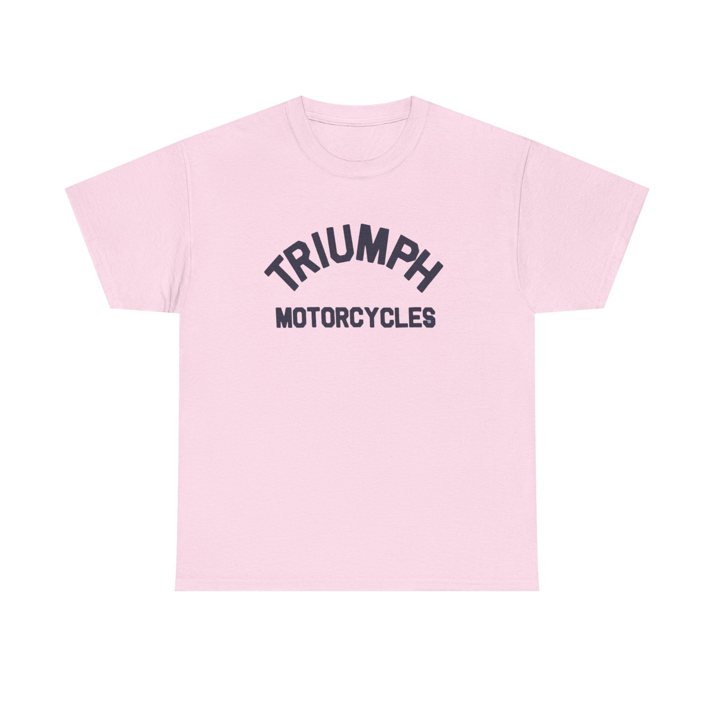 Triumph Motorcycles Tshirt Vintage Logo Classic Fit Unisex Heavy Cotton Tee