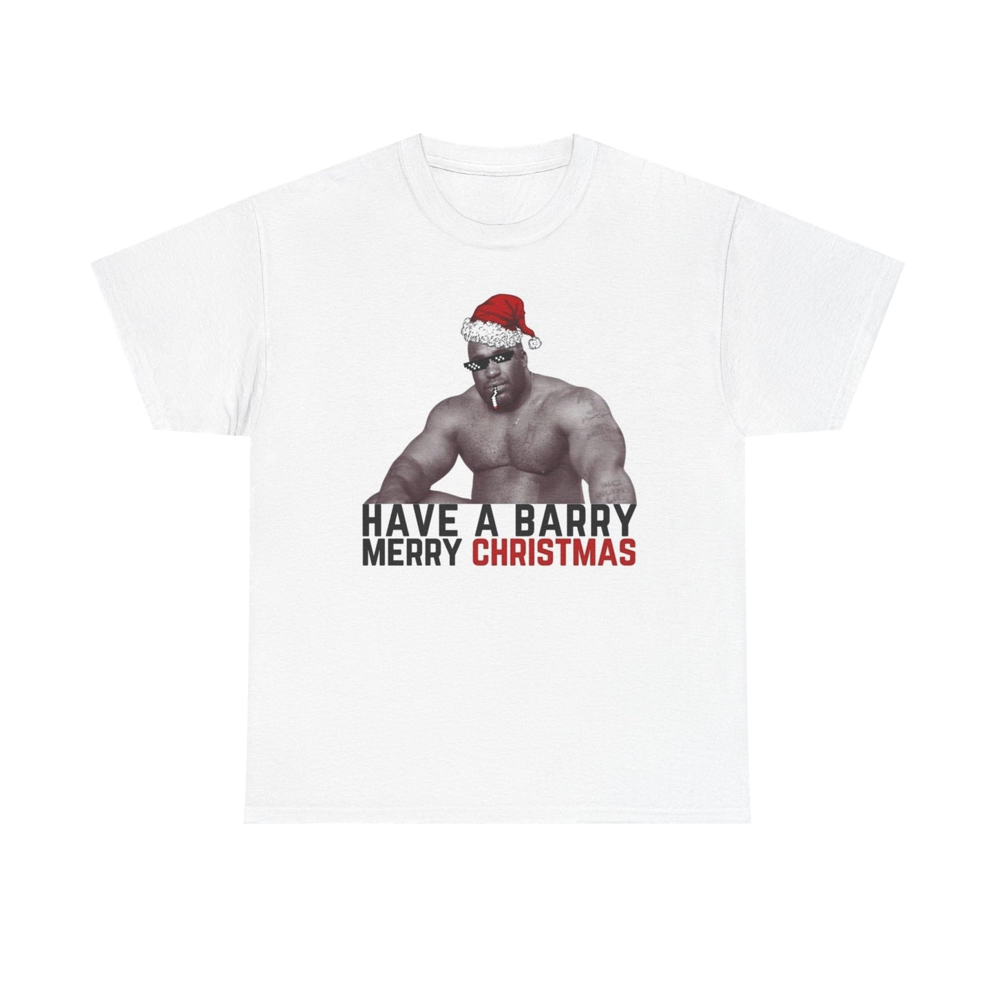 Barry Merry Christmas Funny Viral T Shirt Happy Holidays Funny Unisex Heavy Joke