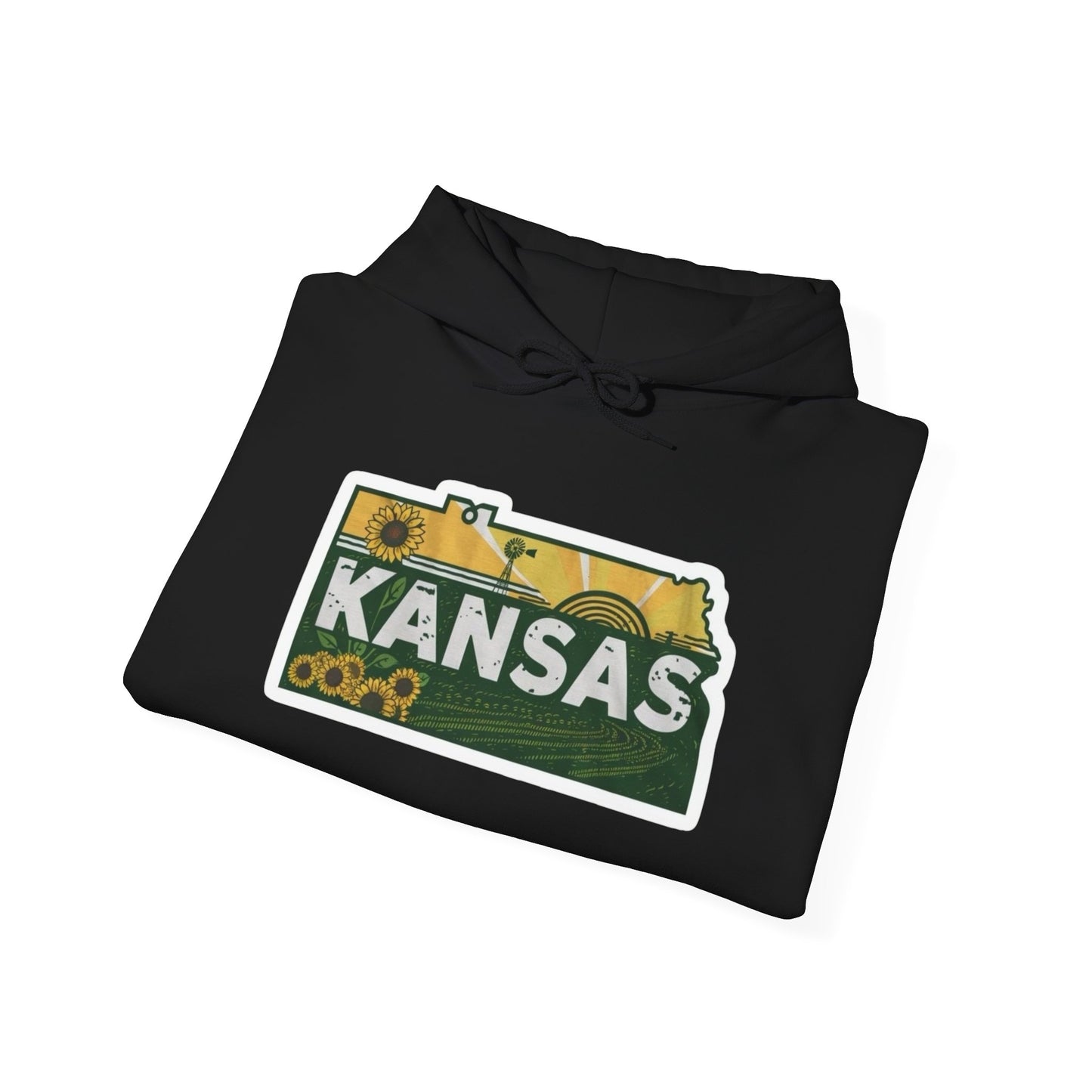 Kansas State Graphic Hoodie Unisex Heavy Blend™ Hooded Sweatshirt