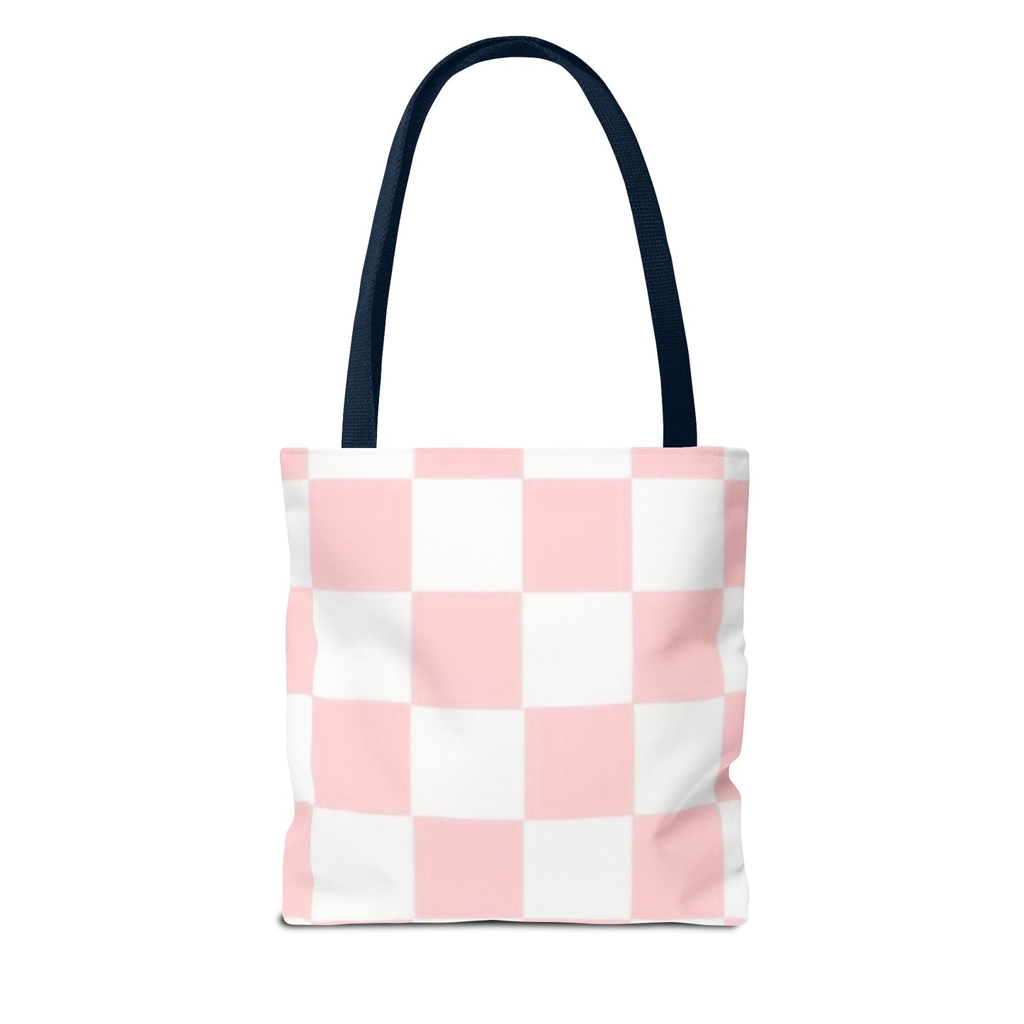 Pink Checkered All Over Print BRAND NEW Purse - Pocketbook - Travel Tote Bag