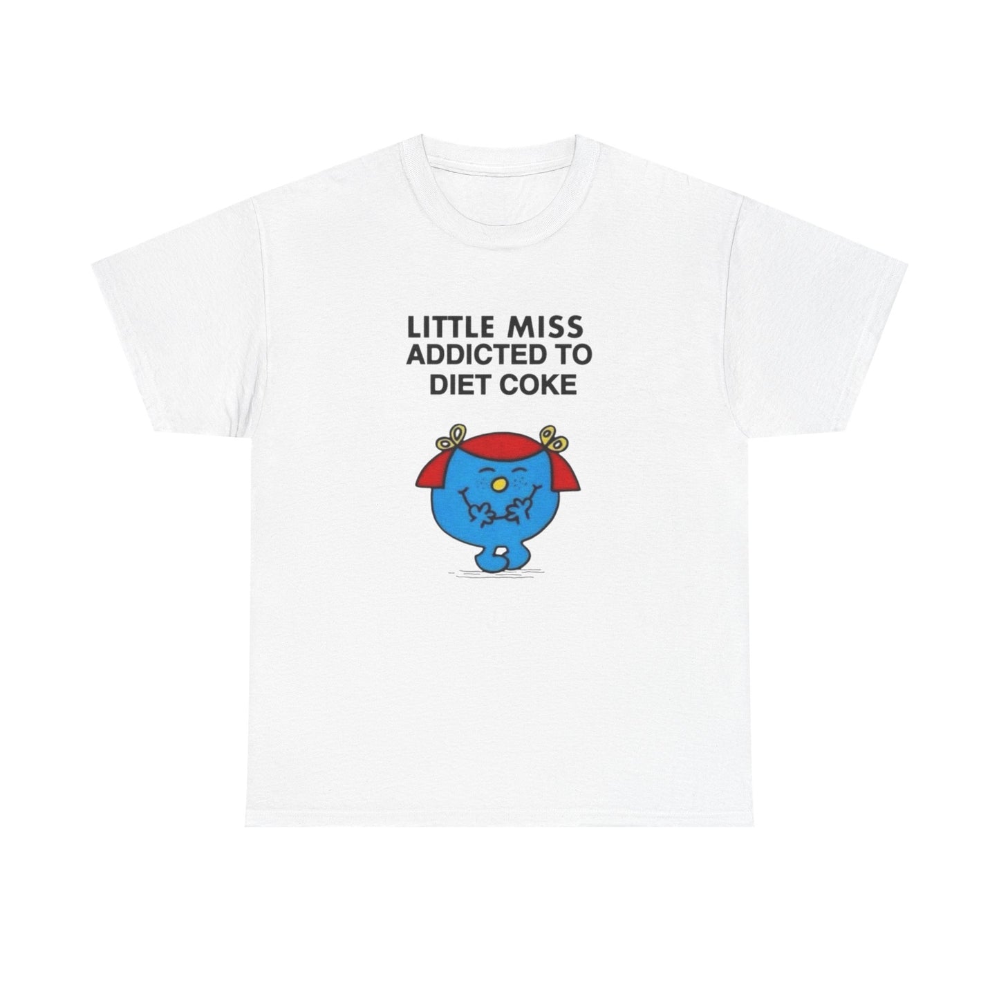 Little Miss Addicted To Diet Coke Graphic T Shirt Womens Heavy Cotton Tee