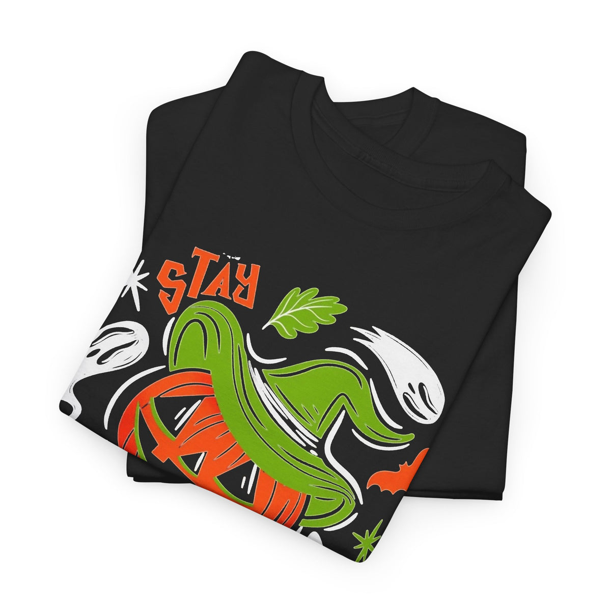 Stay Spooky Graphic T Shirt Men's Halloween Heavy Cotton Tee