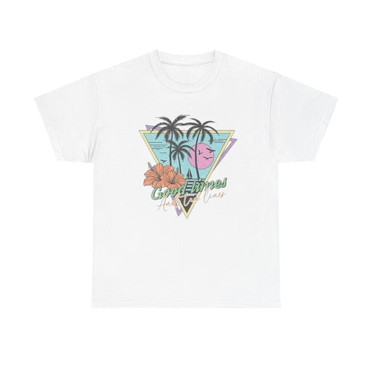 Good Times And Tan Lines Graphic T Shirt ALL SIZES Tee Unisex Heavy Cotton