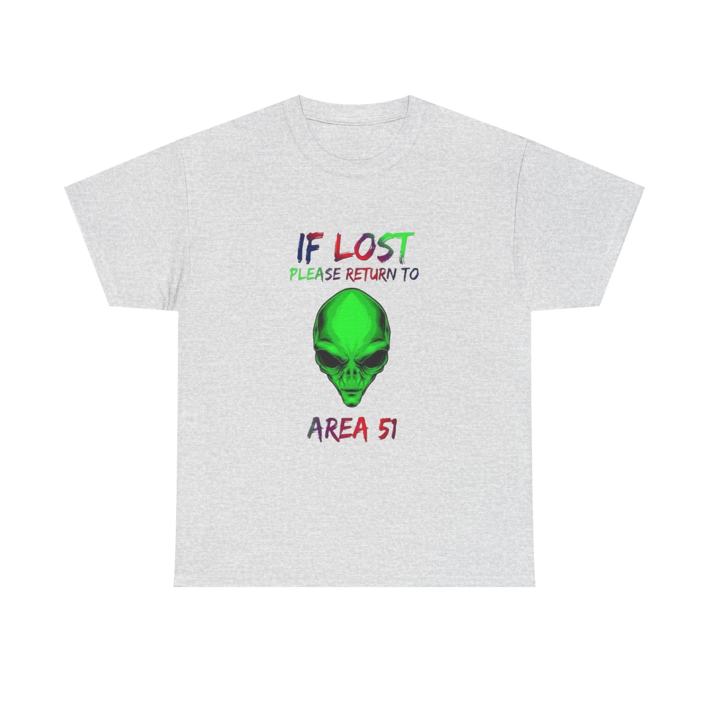 Return To Area 51 Alien Graphic T Shirt NEW Adult Unisex Heavy Cotton Tee