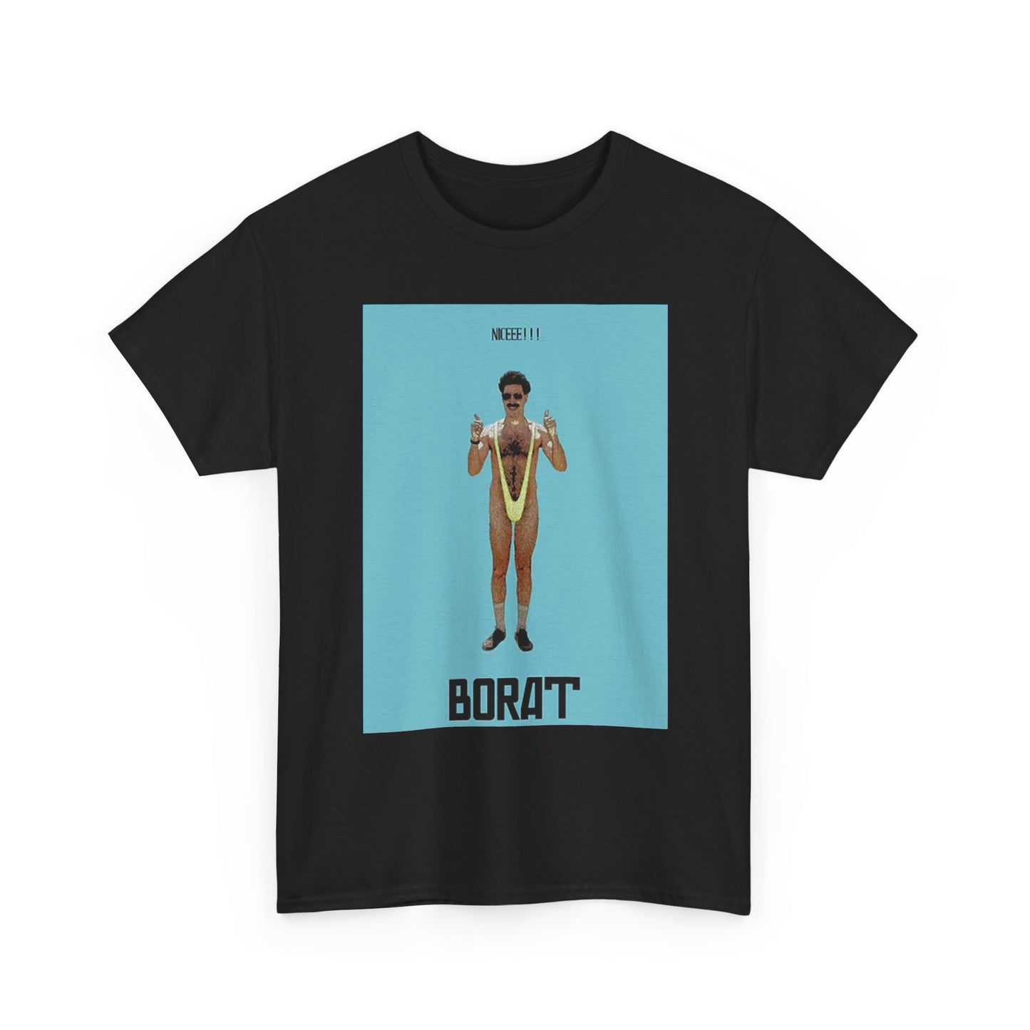 Borat Graphic T Shirt Comedy Movie Very Nice Unisex Heavy Cotton Tee