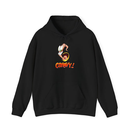 Earthworm Jim Groovy Graphic Hoodie Unisex Heavy Blend™ Hooded Sweatshirt