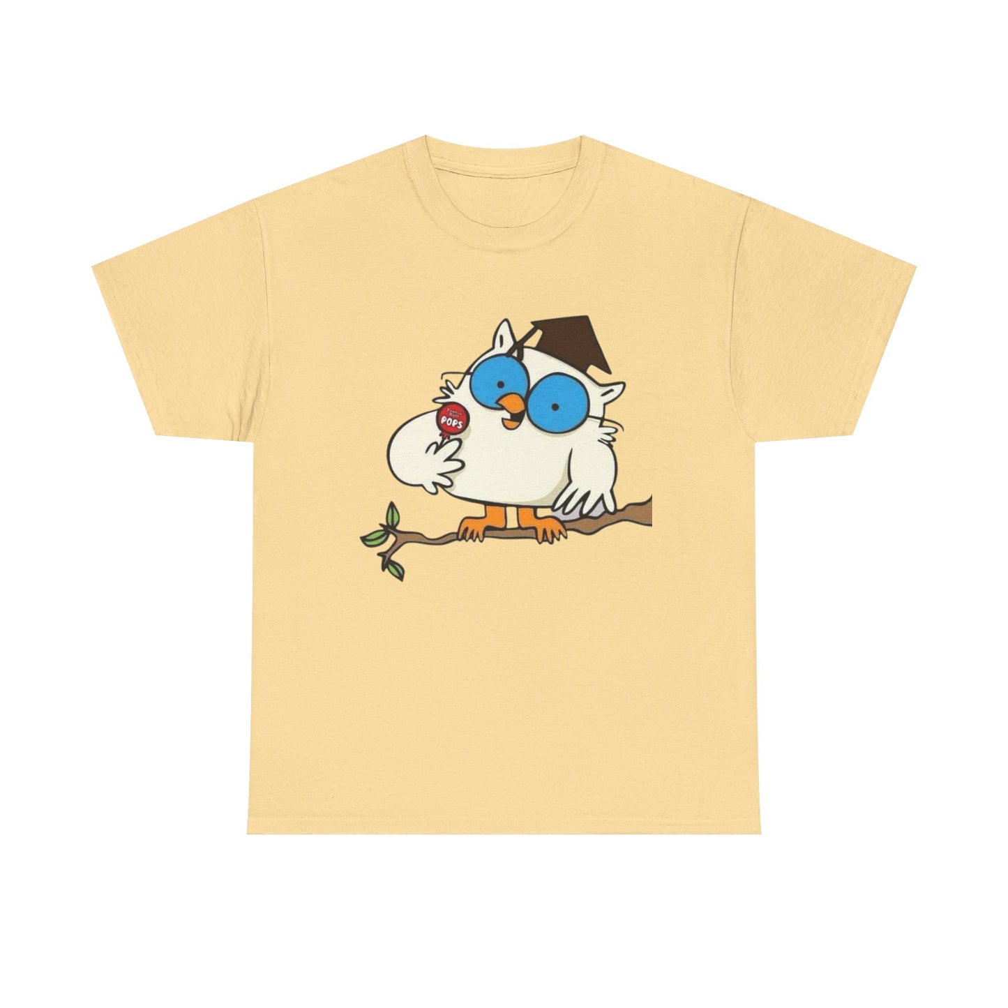 Tootsie Pop Owl Vintage Graphic T Shirt NEW S-5XL Unisex Heavy Cotton Tee