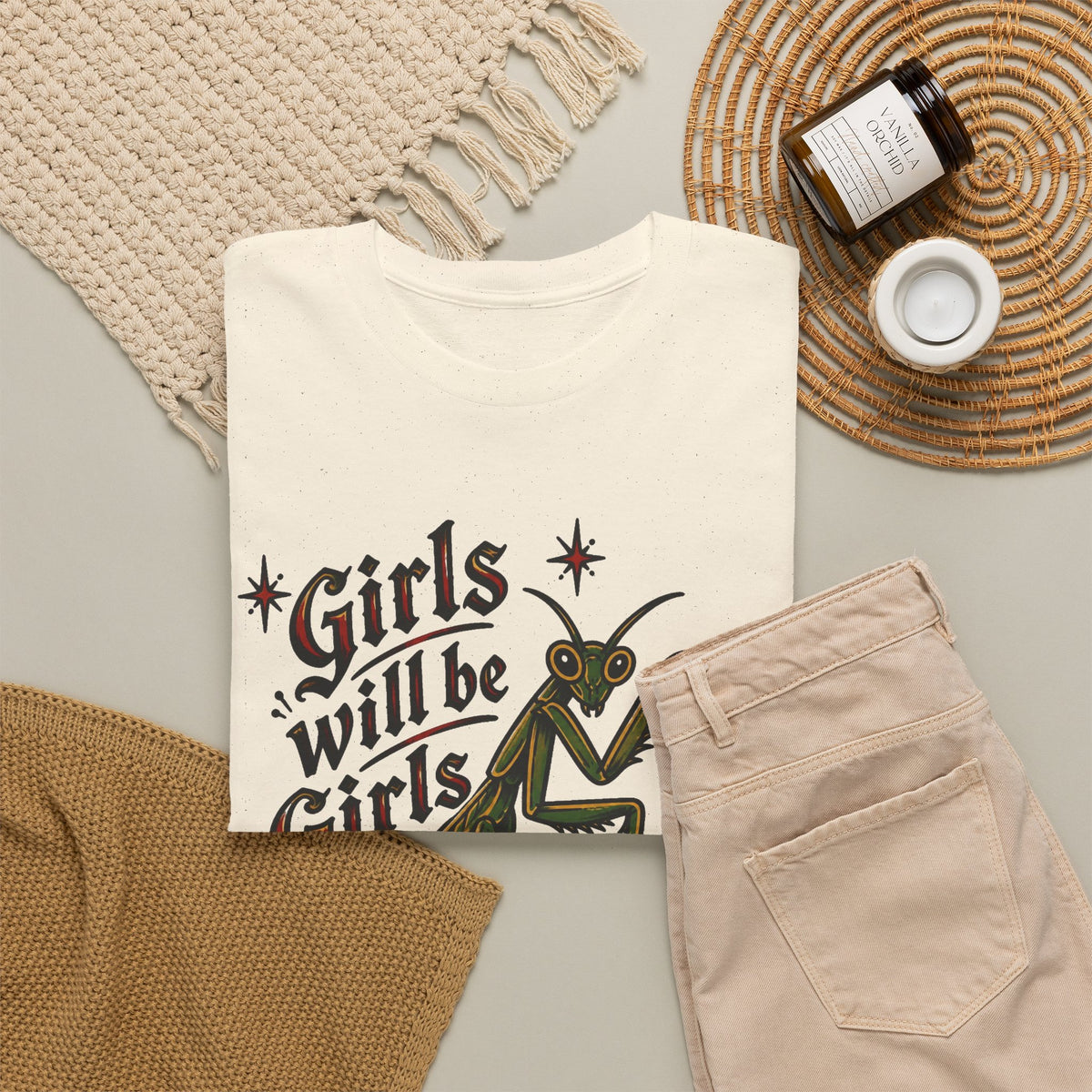Girls Will Be Girls Graphic T Shirt Women's Heavy Cotton Tee