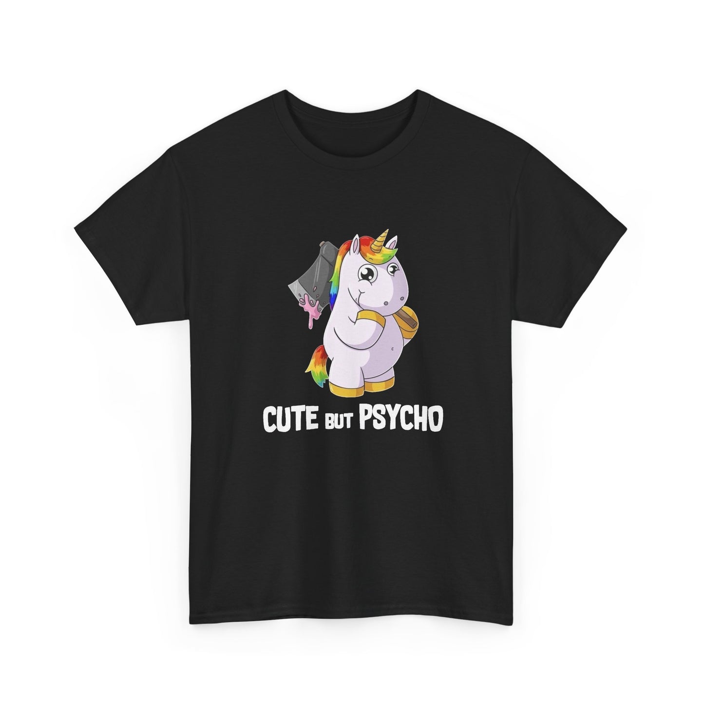 Cute But Psycho Graphic T Shirt NEW Unisex Heavy Cotton Tee
