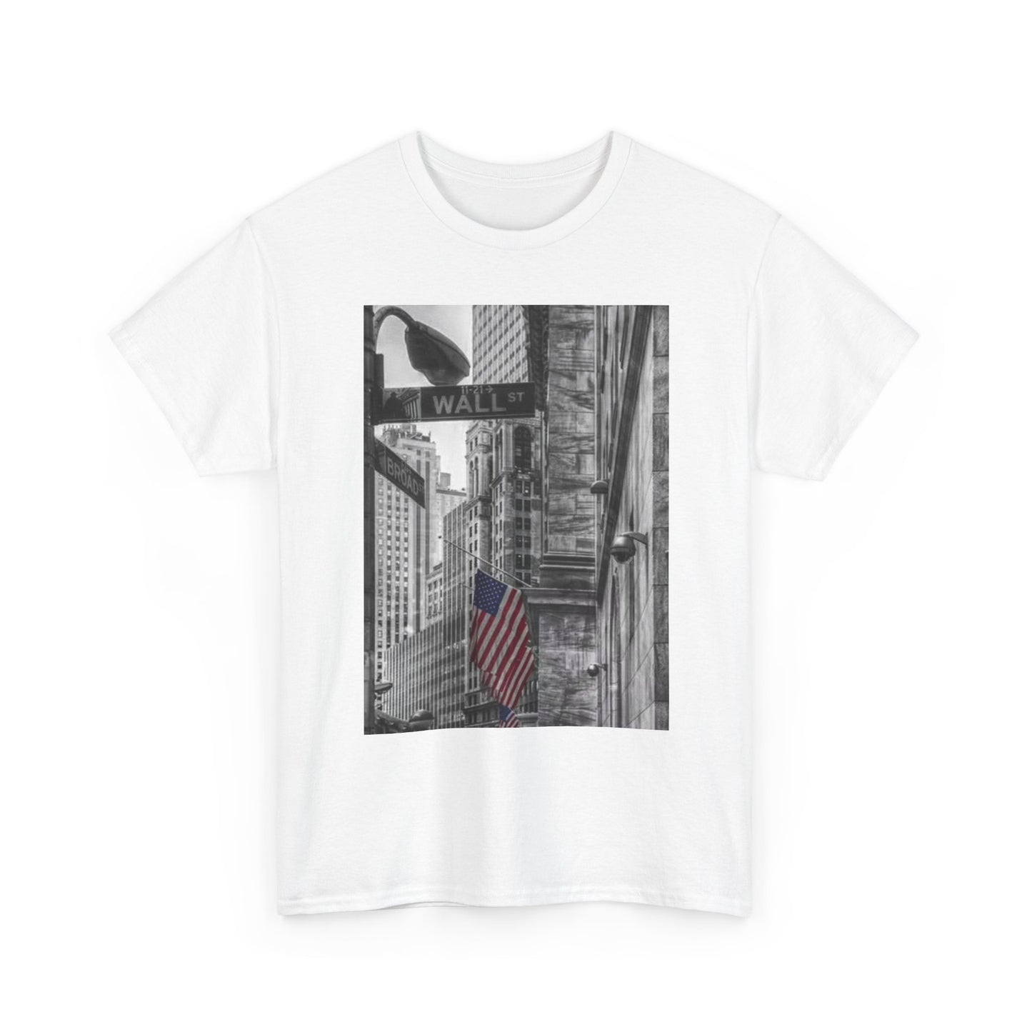 Wall Street NY T Shirt BRAND NEW Apparel Unisex Heavy Cotton Tee