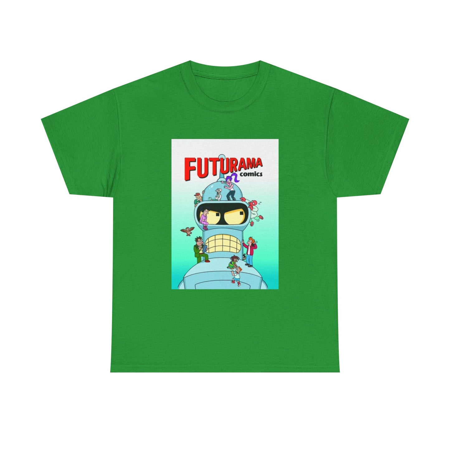 Futurama Shirt Bender Tv Series Graphic Funny Cartoon Unisex Heavy Cotton Tee