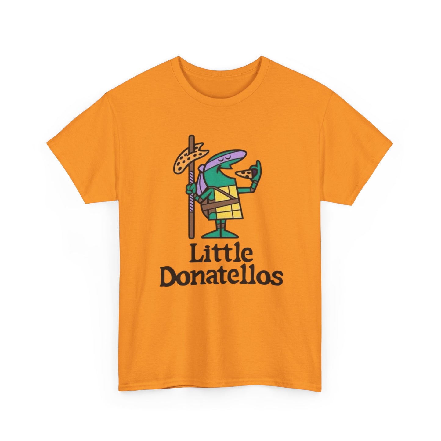 Little Donatello's Turtles Pizza T Shirt S-5XL NEW Unisex Cotton Tee