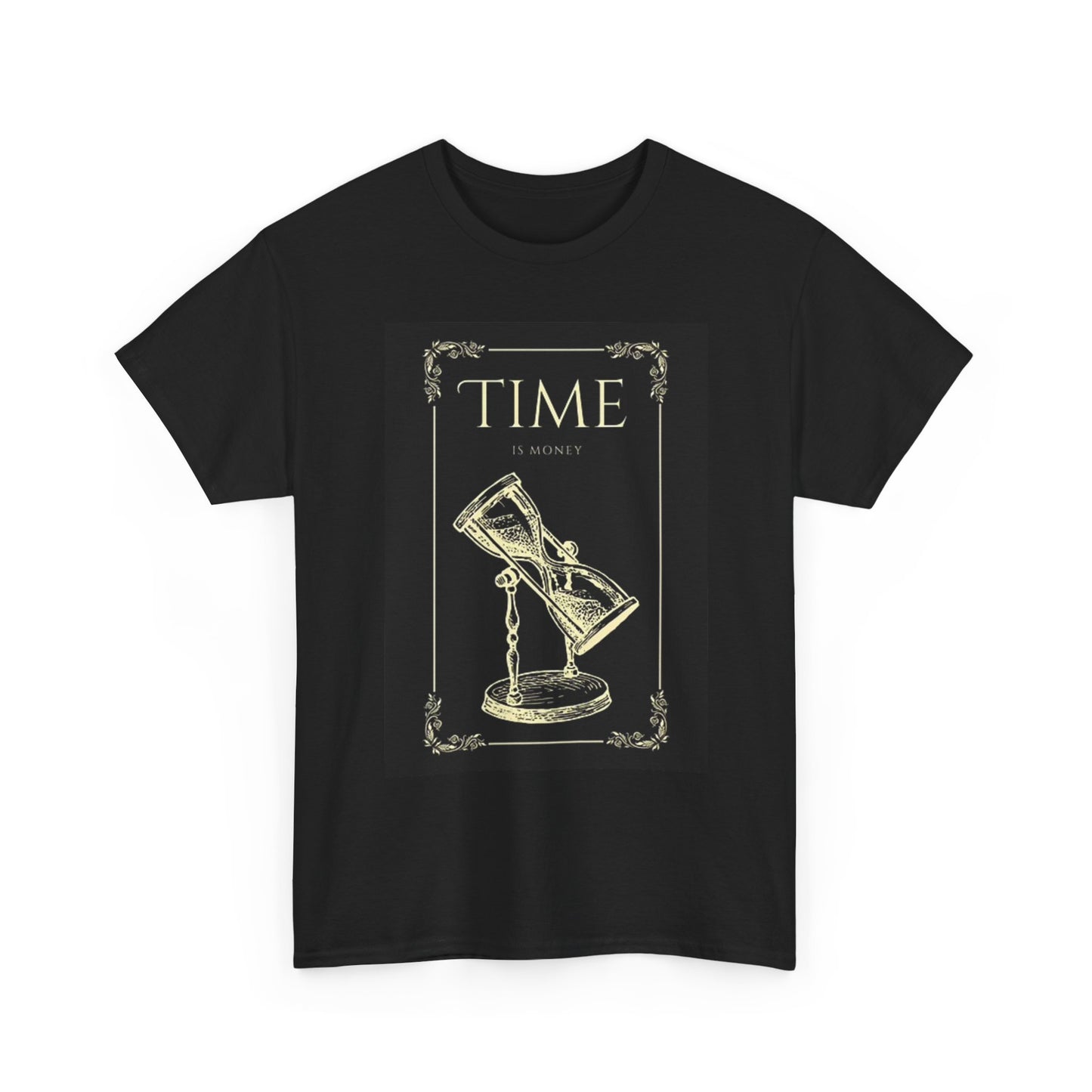 Time Is Money Graphic T Shirt Vintage Art Unisex Heavy Cotton Tee