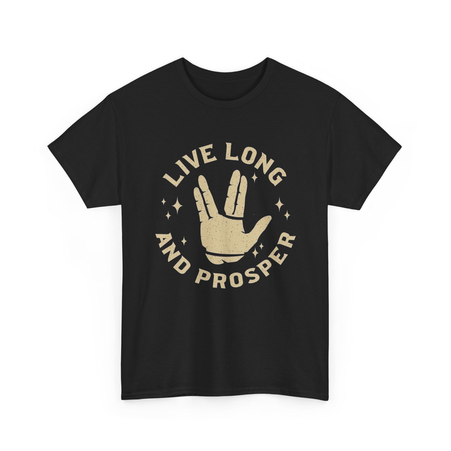 Live Long And Prosper Graphic T Shirt NEW ADULT Unisex Heavy Cotton Tee