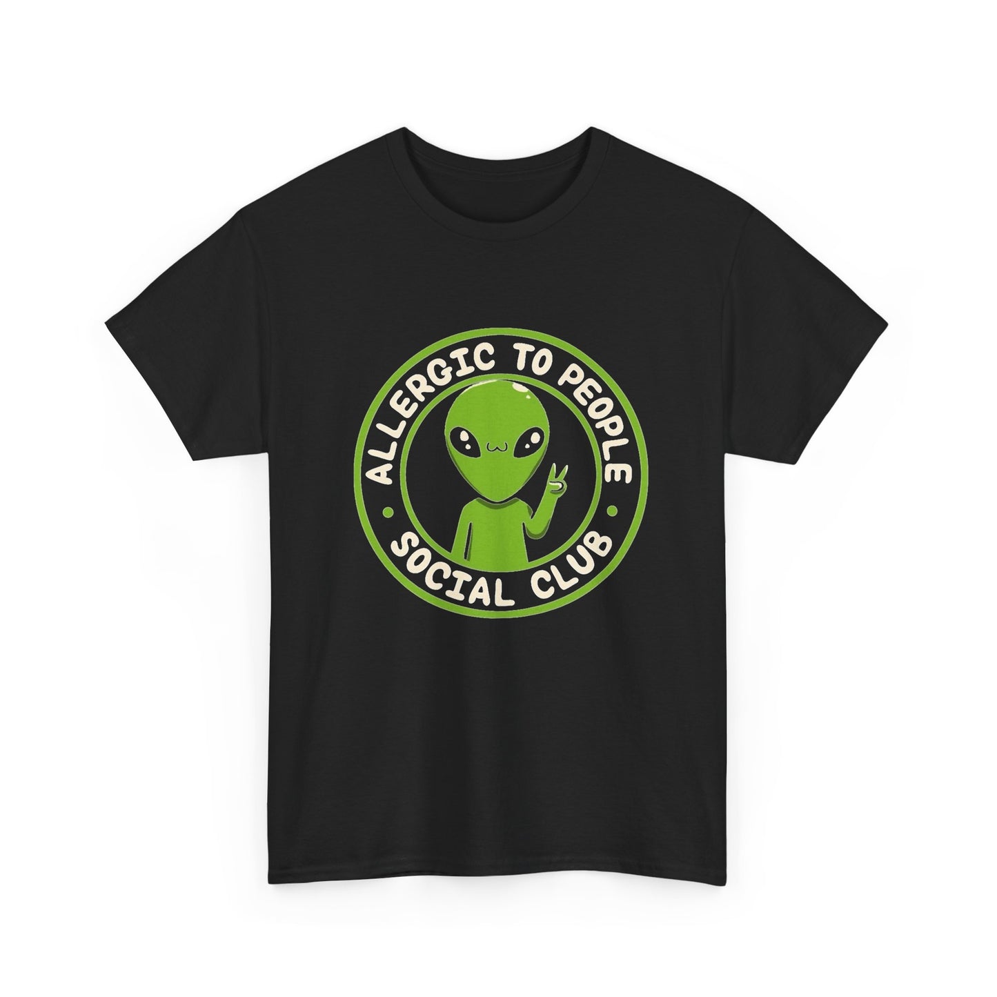 Allergic To People Social Club Graphic T Shirt NEW ADULT TEE VINTAGE