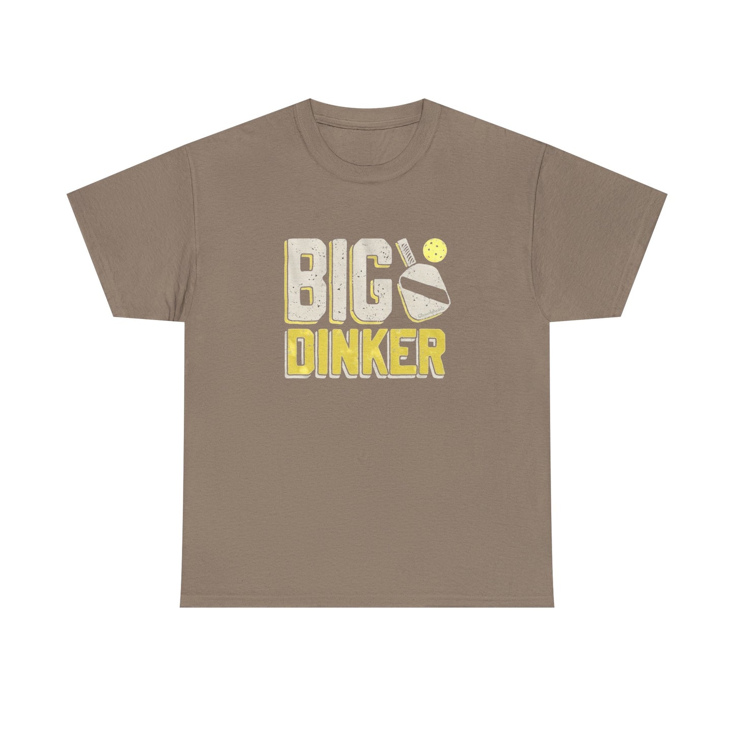 Big Dinker Pickle Ball Graphic T Shirt NEW Unisex Heavy Cotton Tee