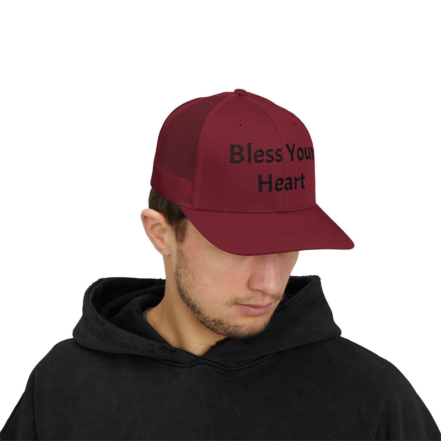 Bless Your Heart Hat Southern Charm Funny Snapback Trucker Cap