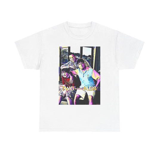 Two And A Half Men T Shirt BRAND NEW Apparel Unisex Heavy Cotton Tee